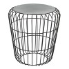 Metal Patio Accent Table - Olivia & May: Industrial Design, No Assembly Required, Fade-Resistant - 2 of 4