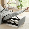 PAGED 3-in-1 Sofa Bed Convertible Sleeper Sofa Bed Pull Out Chair Bed with USB Port, Adjustable Backrest for Living Room, Apartment - 3 of 4