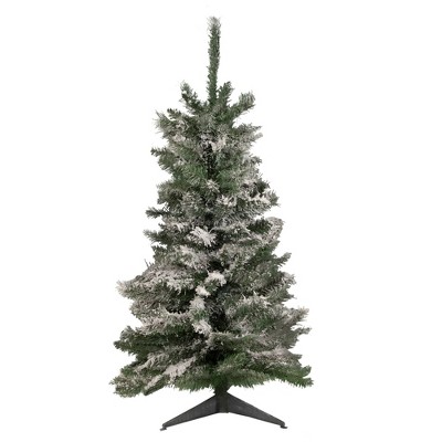 Northlight 3' Unlit Artificial Christmas Tree Medium Heavily Flocked Pine