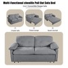 ORRD Oversized Chenille Loveseat Sofa, 2-Seater Deep Seat Cloud Couch, Modern DIY Sofa, Black - 3 of 4
