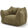 Cesicia 47.2 in-W x 36.2 in-D x 30.7 in-H Beige Chenille Square Bean Bag Sofa Chair - 3 of 4