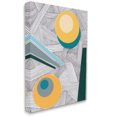 Stupell Industries Modern Geometric Abstraction Asymmetrical Circles