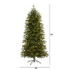 7ft. Fir Look Artificial Christmas Tree with 500 Clear LED Lights – Bright Festive Holiday X-Mas Tree - 2 of 4