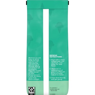 Dunkin' Mint Chip Flavored Dark Roast Ground Coffee - 11oz