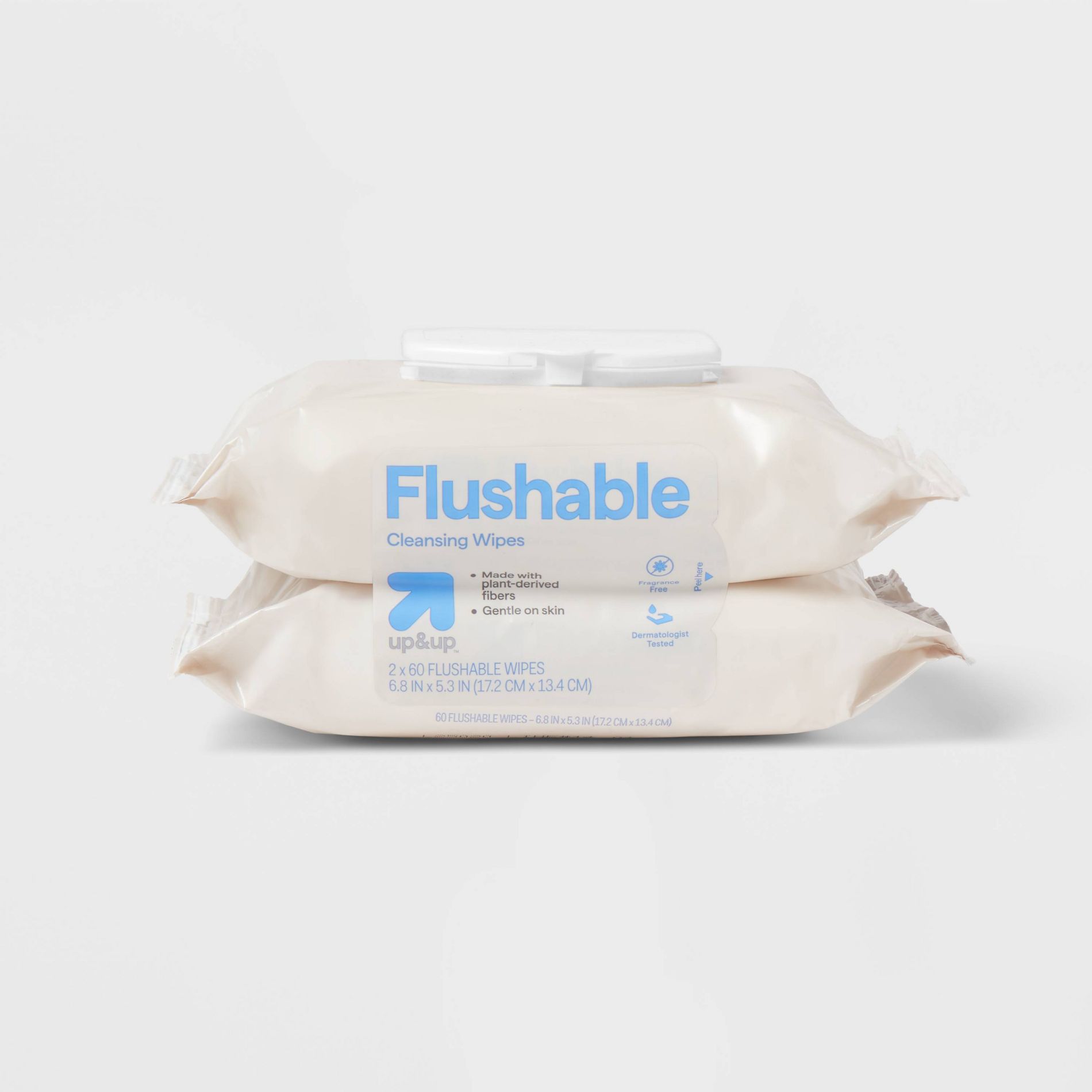 Cleansing Flushable Cloths - Fragrance Free - up&up™