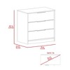 RISOKEYS 3 Drawers Dresser with 3 Wide Drawers,Object Decorative and Other Objects, ,for Bedroom and Living Room - 2 of 4