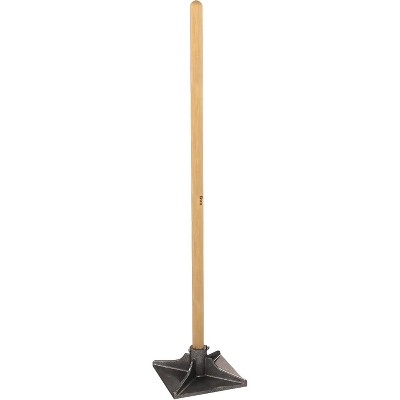 Bon Tool 12-356 Dirt Tamper - 8-inch X 8-inch - 48-inch Wood Handle