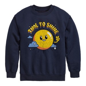 Boys' - Instant Message - Kids Crew Fleece Graphic Long Sleeve Fleece Sweatshirt - 1 of 4