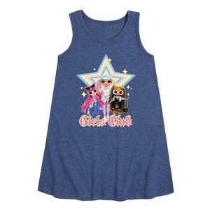 Girls' - LOL Surprise! - Girls Club Graphic Sleeveless Aline Dress - 1 of 4