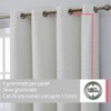 HLC.ME Siena 100% Full Blackout Thermal Insulated Double Layer Window Curtain Drapes Grommet Panels for Bedroom, Set of 2 - 3 of 4
