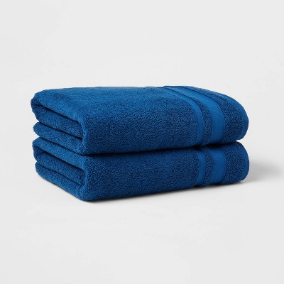 2pc Performance Towel Set Blue - Threshold™
