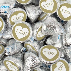 Wedding Candy Chocolate Kisses with "I Do" Stickers by Just Candy - 1 of 4