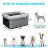 JOEJOY Deluxe Dog Booster Seat with Sturdy Metal Frame and Safety Leash for Small Pets - Portable Puppy Dog Car Seat - 2 of 4