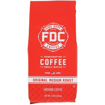 Fire Department Coffee Coffee Ground Original Medium Roast - Pack of 6 - 12 oz