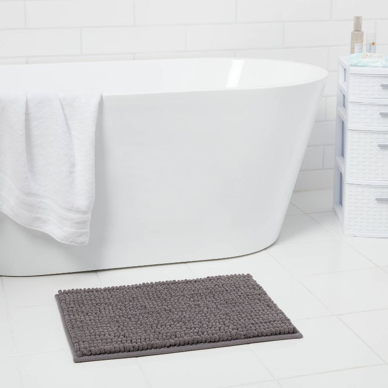 Chunky Chenille Memory Foam Bath Rug - Room Essentials™, 3 of 19