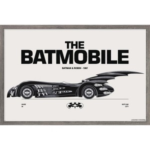 Trends International DC Comics Batman: 85th Anniversary - The Batmobile 1997 Framed Wall Poster Prints - 1 of 4