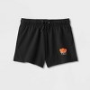 Pride Adult Pull-On Shorts - Black Hearts - image 3 of 4
