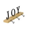 Northlight Set of 3 Metal and Wood “JOY” Weighted Christmas Stocking Holder 6“ - 2 of 3