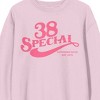 38 Special Logo Southern Rock Est 1974 Adult Cradle Pink Crew Neck Long Sleeve Sweatshirt - 2 of 2