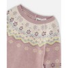 Deux par Deux Girl Jacquard Knitted Romper Keepsake Lilac - 4 of 4