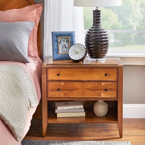 Target store oak nightstand