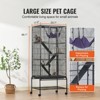 VEVOR 69" Rolling Metal Ferret Cage, Large 4-Tier Critter Nation Cage, Small Animal Cage with Ramps & Tray, Easy to Set up for Pet Rats, Hamster - 3 of 4