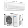 Apollo 12000 BTU 115V 18 SEER2 600 sq ft Ductless Mini Split AC with Heat Pump 25' Lineset - 4 of 4