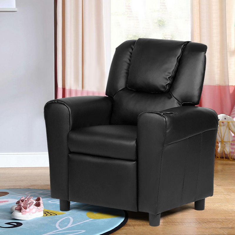Infans Kids Sofa Recliner Couch Armchair W/Footrest Cup Holder Living Room Bedroom New, 3 of 8