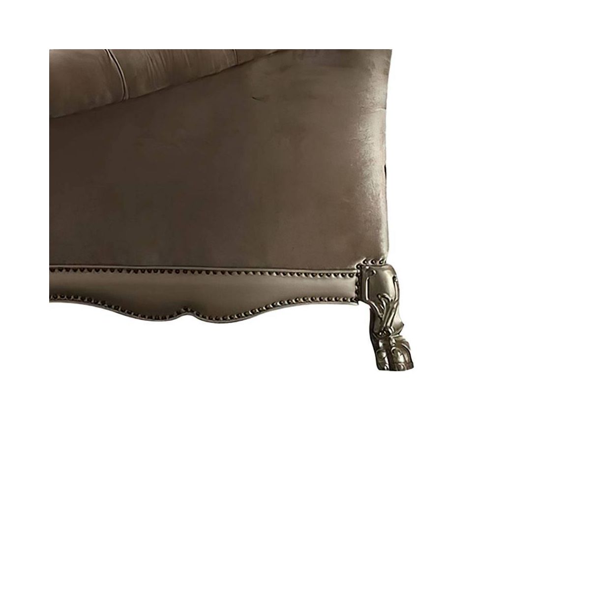 Acme Furniture Dresden Sofa Bone Velvet/Gold Patina Finish - thumbnail 3