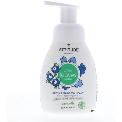 Attitude Little Leaves Foaming Hand Soap, Blueberry, 10 oz