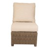 Courtyard Casual Capri Armless Middle for sectional Middle Chair can not recline Solution Dyed Acrylic with EverBloc DWR Treatment - 4 of 4