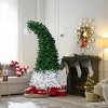 Syemin Artificial Trees 6 FT Santa Hat Style Pre-lit Christmas Tree, Hinged Artificial Xmas Tree Pine Tree 839 Branch Tips, Green, 30"*30"*72" - 4 of 4