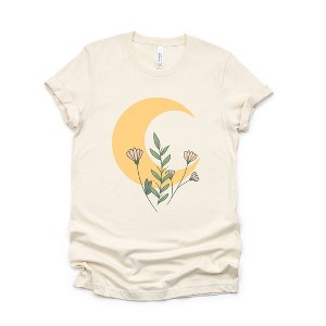 Simply Sage Market Women's Flower Moon Short Sleeve Graphic Tee - 1 of 3