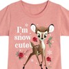 Girls' - Disney - Christmas - I'm Snow Cute Roses Fitted Short Sleeve Graphic T-Shirt - 2 of 4
