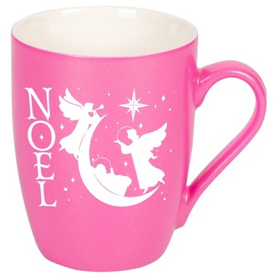 Elanze Designs Noel Princess Pink 10 ounce New Bone China Coffee Cup Mug