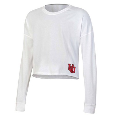 Ncaa Utah Utes Women's White Long Sleeve T-shirt : Target