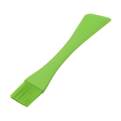 Unique Bargains Pastry Brush Dual-Headed Scraper Brush Dishwasher Safe Silicone Iron 10.31"x2.09" 1Pcs