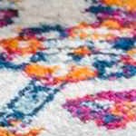 off white, mustard, light blue, pink, navy