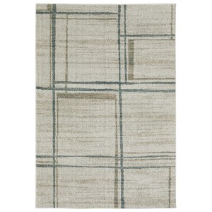 Oriental Weavers Alton 501Z9 Grey/ Teal Indoor Area Rug - 3'3" x 5' - 1 of 4