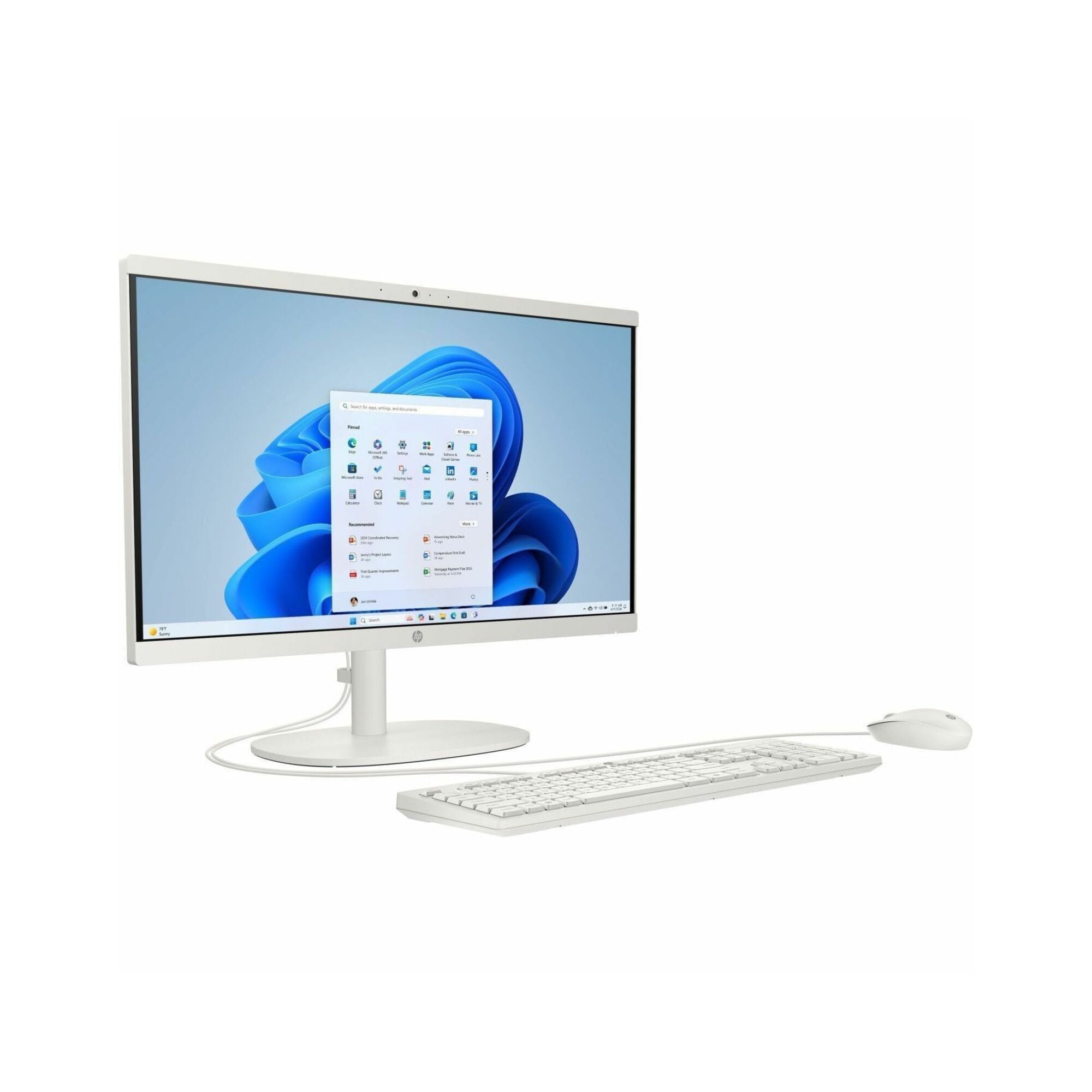 Refurbished: HP 22-DG00 21.45" FHD All-in-One PC, Intel N200 8GB, 128GB, Windows 11 Home - Manufacturer Refurbished