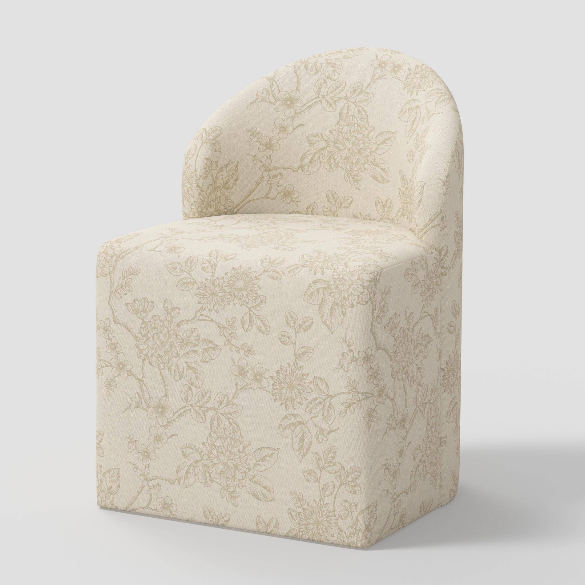 Ella Tub Upholstered Dining Chair Toile Floral Stucco - Threshold™