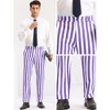 INSPIRE CHIC Men's Business Straight Leg Contrasting Colors Striped Trousers - 4 of 4