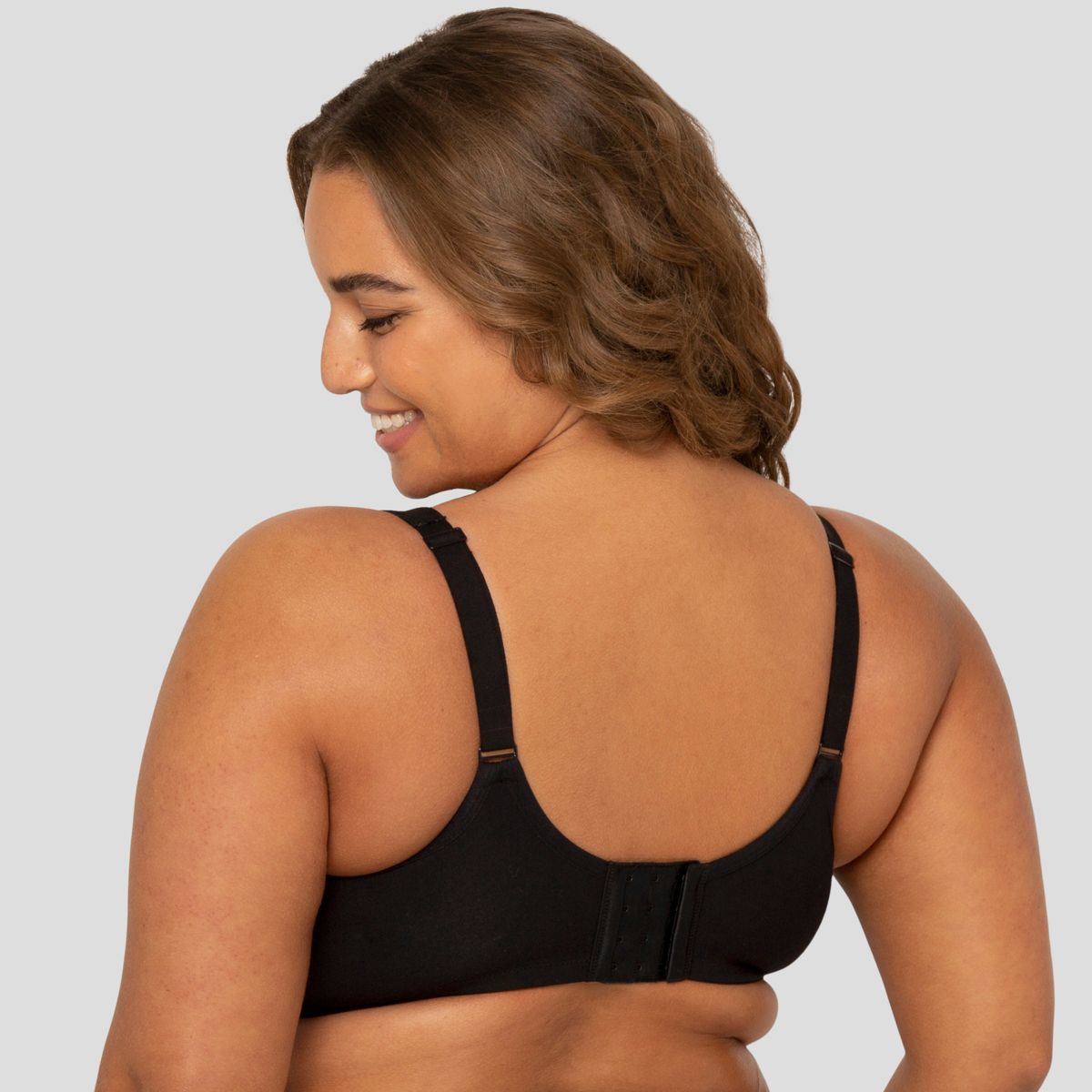 Fit For Me by Fruit of the Loom Womens Plus Size Beyond Soft Cotton Unlined Underwire Bra - thumbnail 3