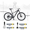 Gulches 29-Inch Gray 8-Speed Mountain Bicycles - Front Suspension for All-Terrain Adventures - 3 of 4