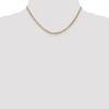 Black Bow Jewelry 10k Yellow Gold 3mm Solid Concave Anchor Chain Necklace - 2 of 4