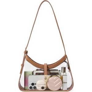 Shoulder Bag for Women, Handbag Hobo Bags Vegan Leather Crossbody Purse with Adjustable Strap - 1 of 4