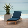 ARDEN Foam Outdoor Double Welted Chaise Lounge Cushion, 21 x 72, made with ProFoam, Rain-proof, Fade Resistant - 2 of 4