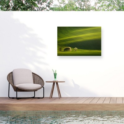 Trademark Fine Art - Daniel Rericha Moravian Waves Matted Framed Art
