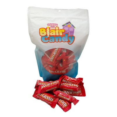 Blair Candy – 100 Grand Fun Size Candy Bars – Crispy, Chewy, Chocolate-Covered Candy - Available in 1, 2, 3, and 5 Pound Resealable Bags