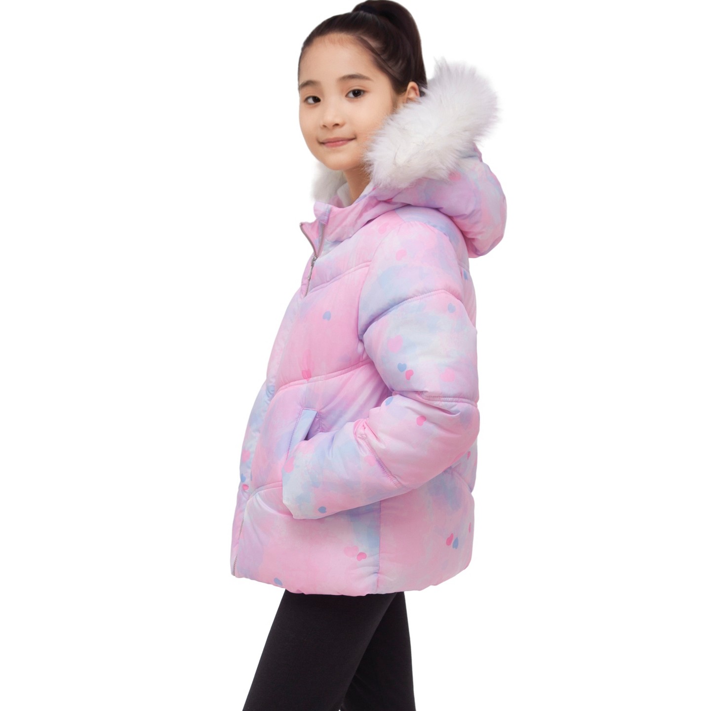 Куртка Rokka&Rolla Heavy Winter Puffer Jacket Bubble Coat-Pink для девочек, цвет: Розовый — фото 6